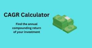 Lumpsum CAGR calculator